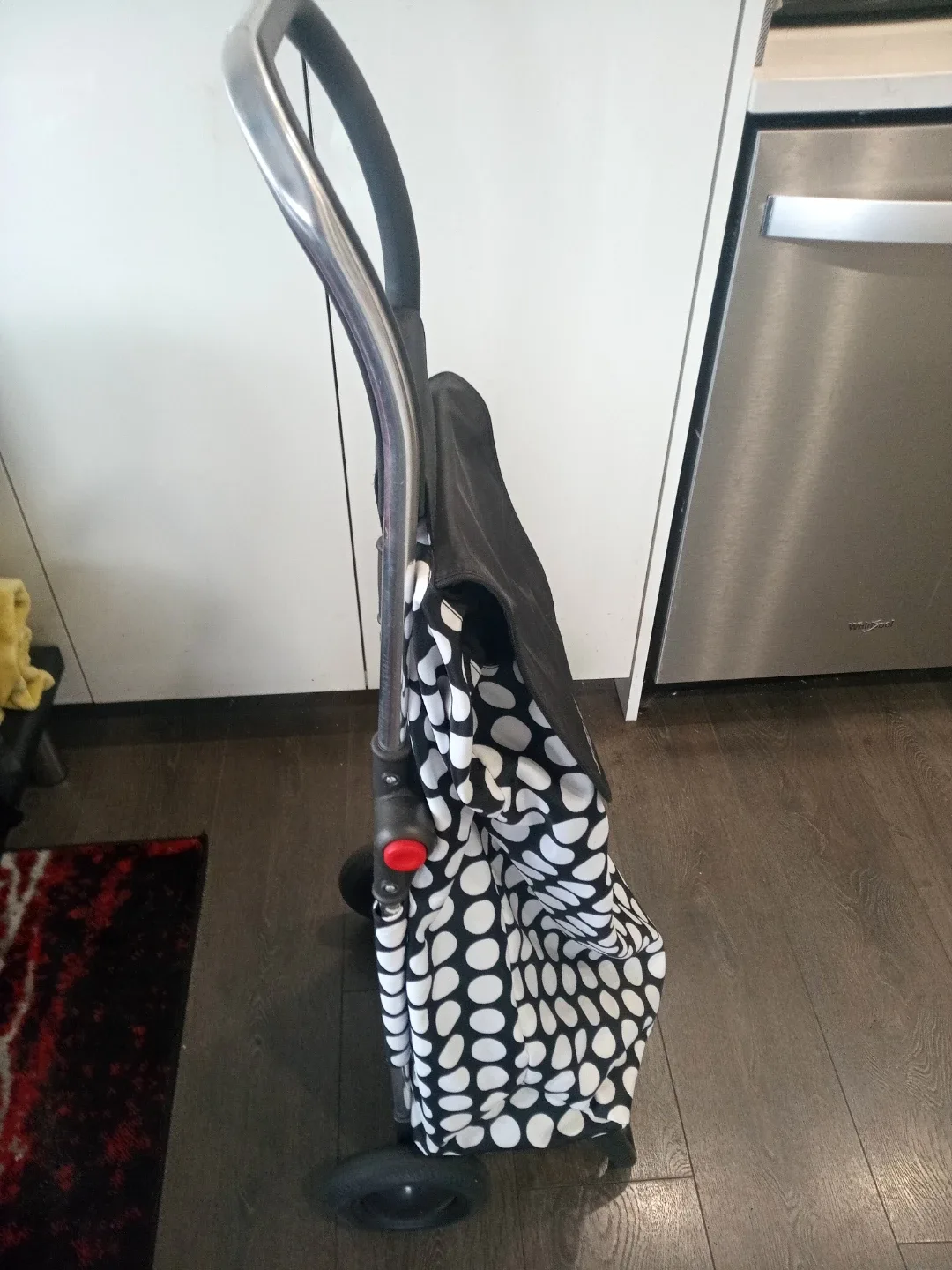Rolser Shopping Trolley - Black & White Polka Dot image indicator(2)