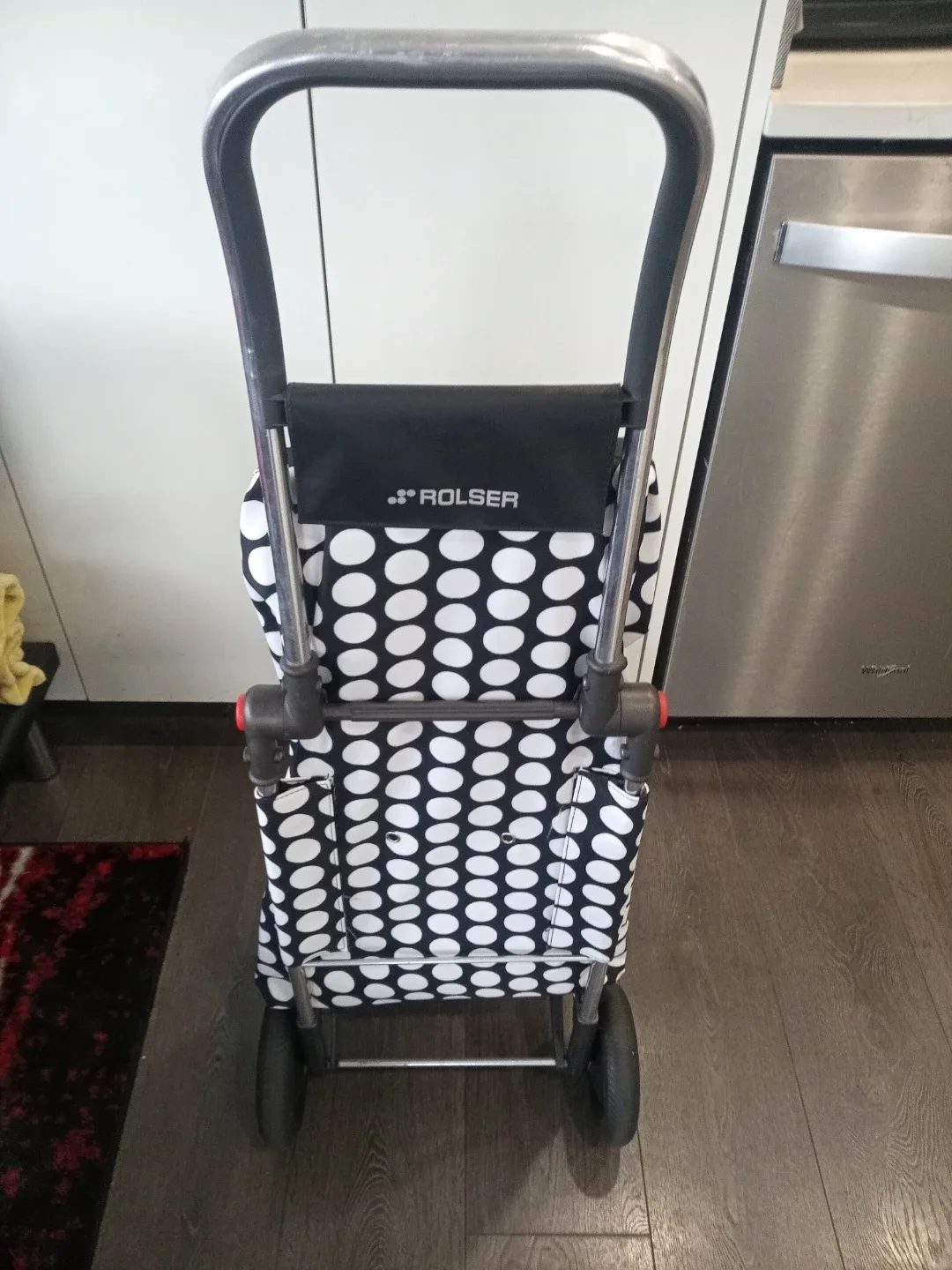 Rolser Shopping Trolley - Black & White Polka Dot image indicator(3)