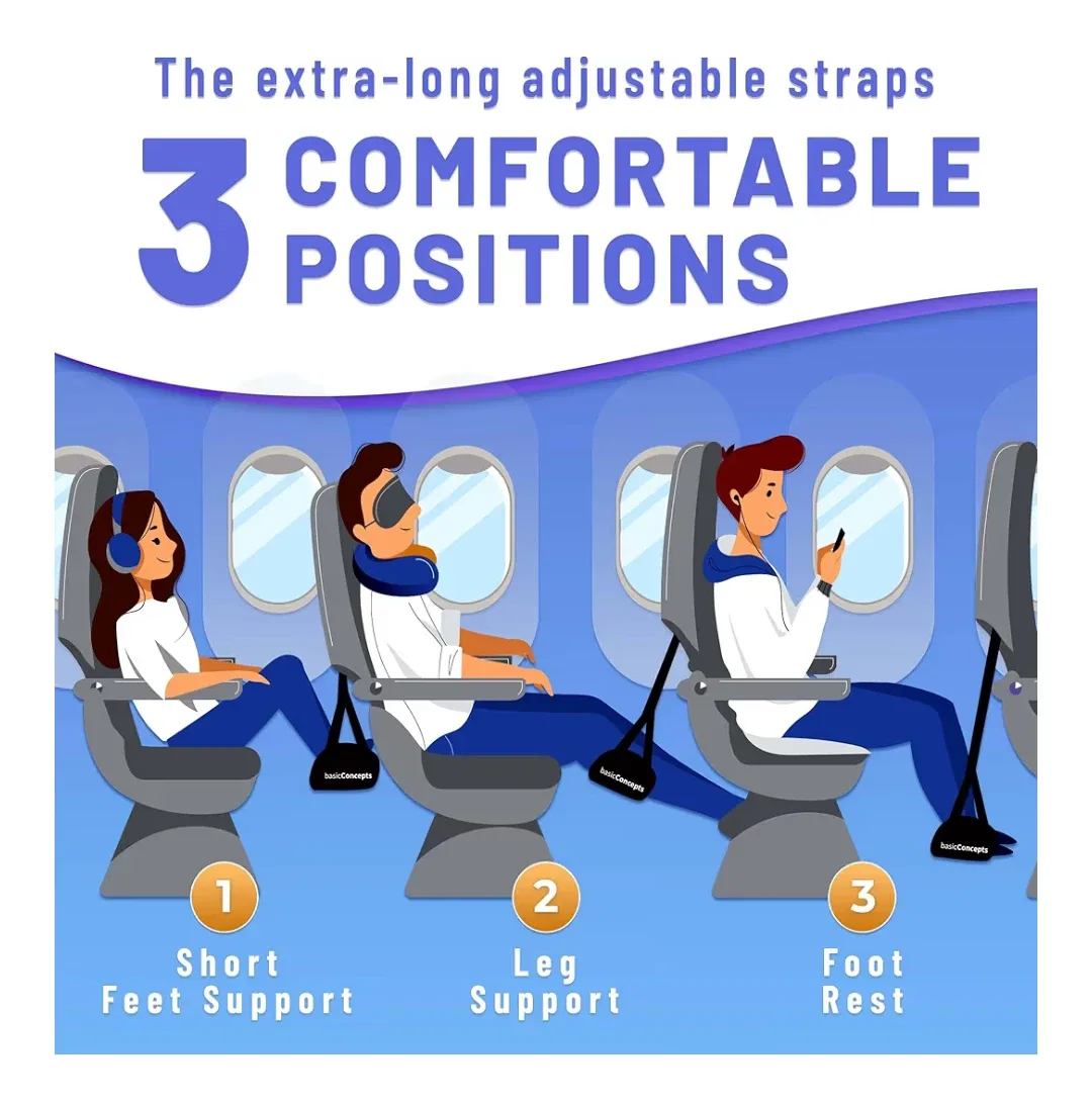 Desk Airplane Travel Footrest Hammock 🥕 image indicator(2)
