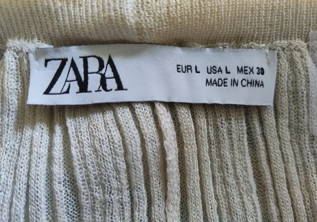 Zara Ribbed Knit Pants - Size Large image indicator(2)