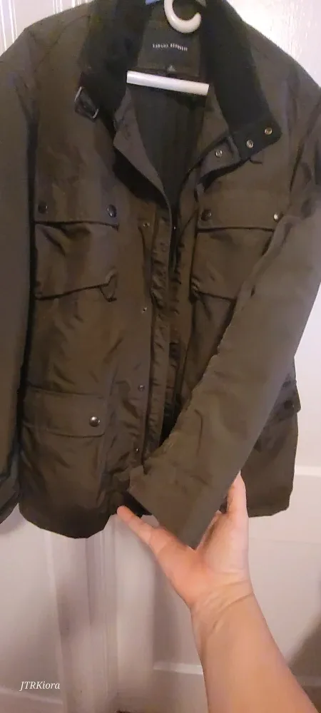 Banana Republic Olive Green Jacket - Size M image indicator(3)