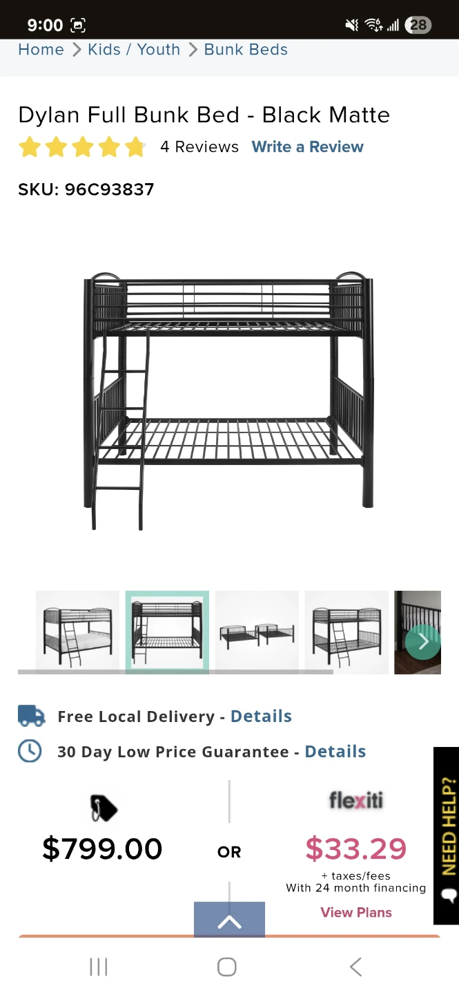 Full over Full Bunk bed - photo 5