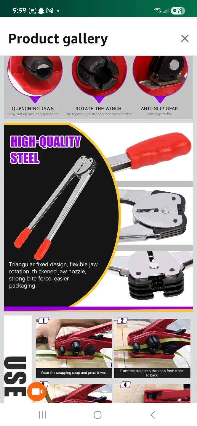 Pallet Packing Strapping Tool Kit- NEW image indicator(3)