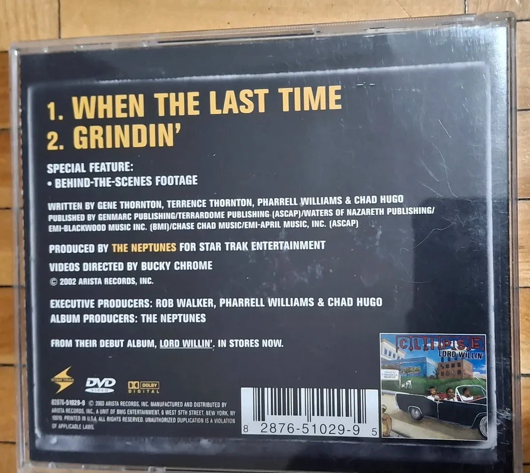 Clipse DVD Single - When the Last Time, Grindin' image indicator(2)