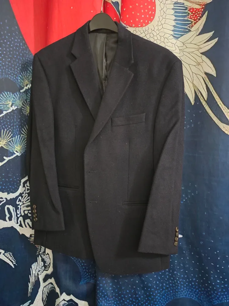 Ralph Lauren Deep Blue Wool Blend Blazer - Size 42S New