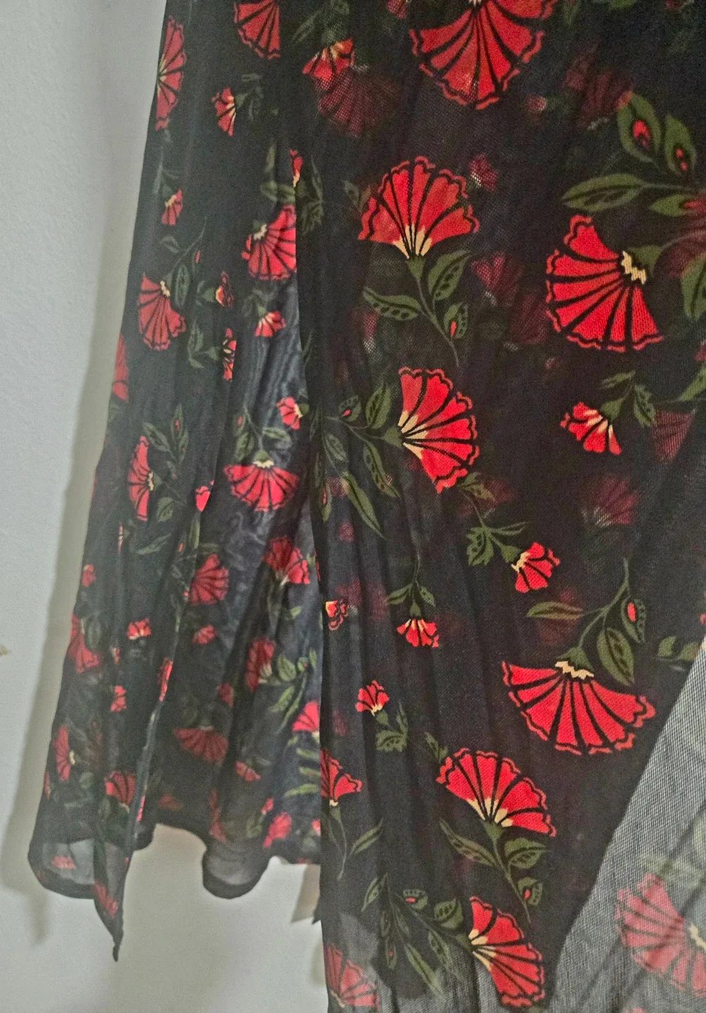 Forever 21 Knit Cardigan - Black/Red, Size S image indicator(2)