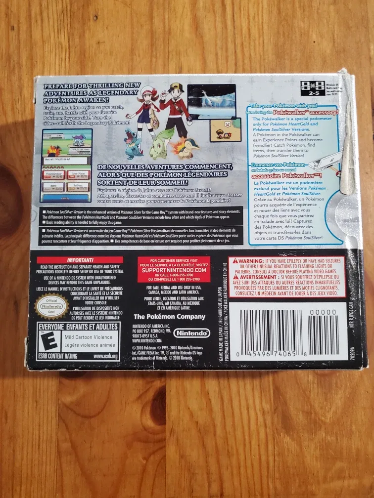 Pokemon SoulSilver Version for Nintendo DS w/ Pokewalker image indicator(2)