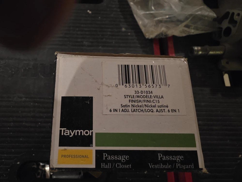 Taymor Passage Hall/Closet Door Knob - Satin Nickel - photo 2