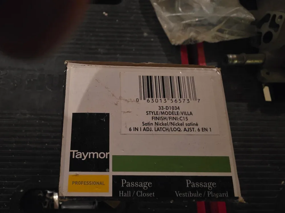 Taymor Passage Hall/Closet Door Knob - Satin Nickel image indicator(2)