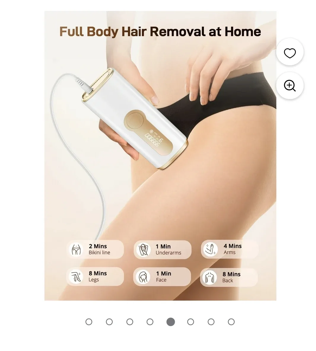 IPL Laser Hair Removal with Ice Cooling Care Function image indicator(4)