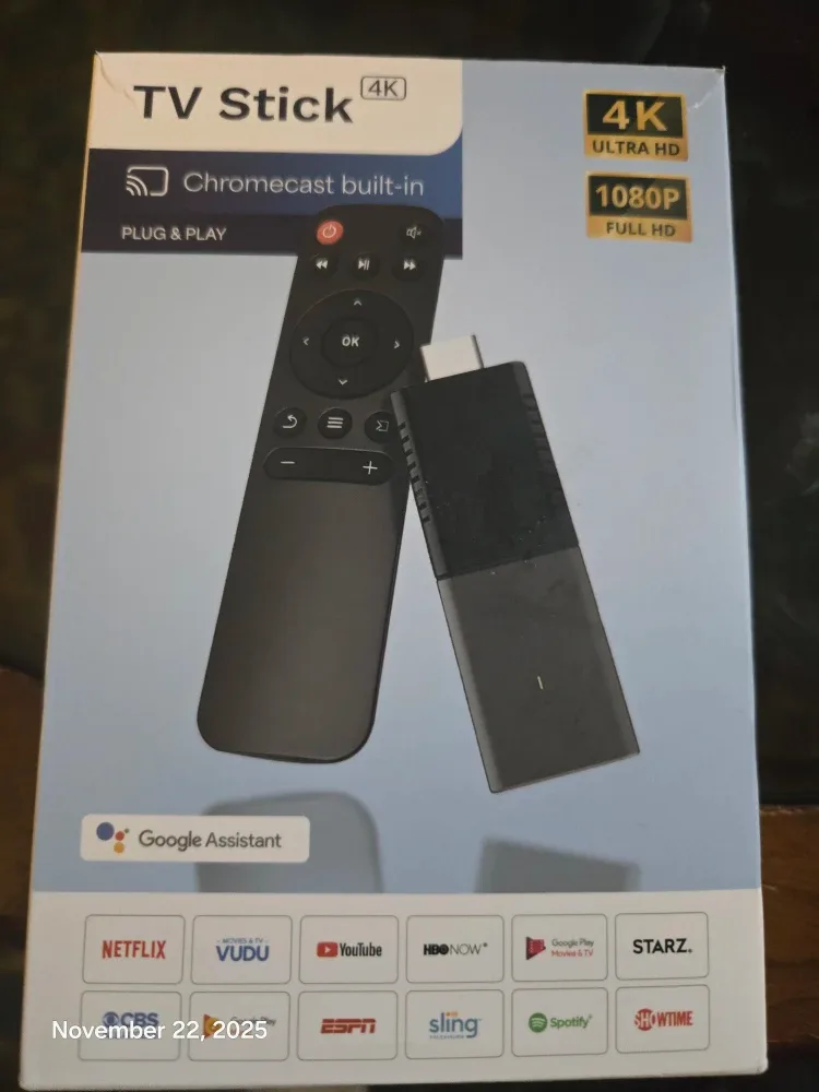 4K TV Stick with Chromecast Built-in - NEW