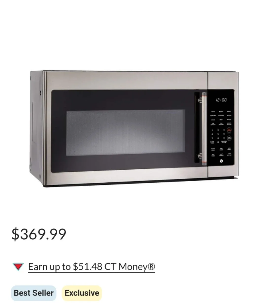 NEW 1.6 cu ft Over The Range Microwave Vida by Paderno