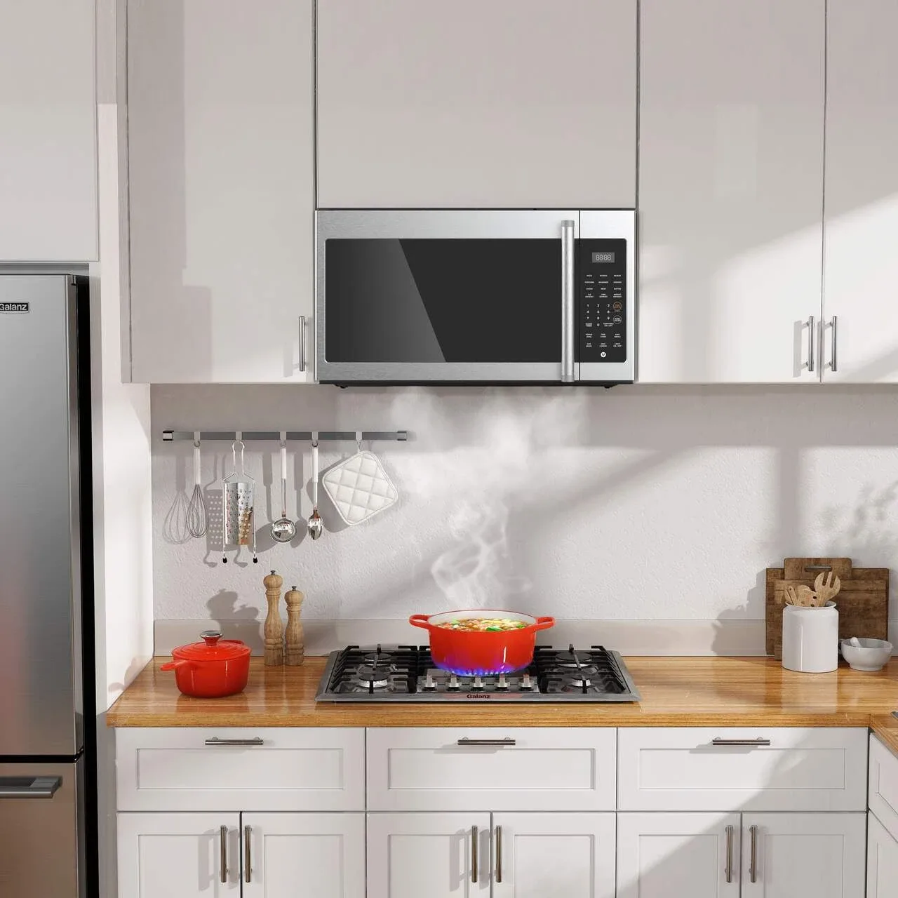 NEW 1.6 cu ft Over The Range Microwave Vida by Paderno image indicator(7)