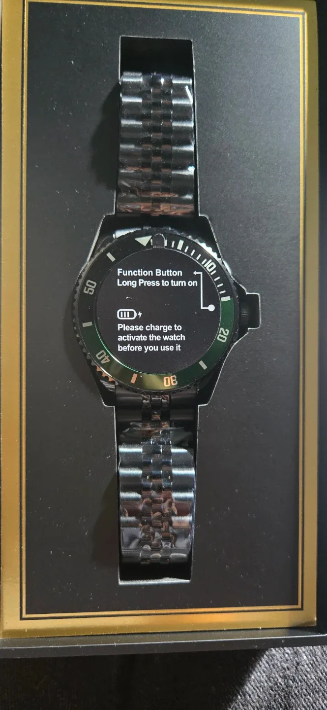 Smart Watch - Black & Green thumbnail