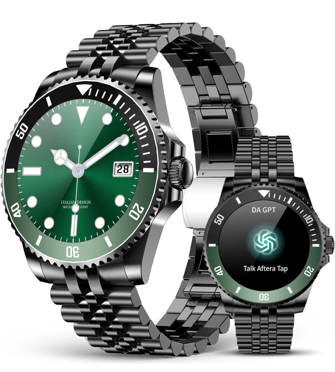 Smart Watch - Black & Green - photo 2