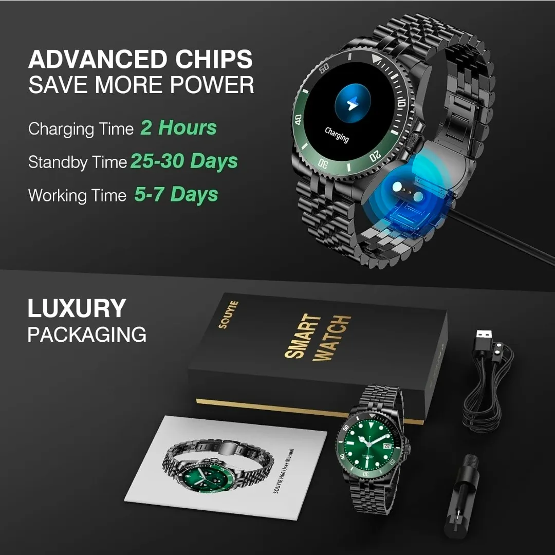 Smart Watch - Black & Green image indicator(4)