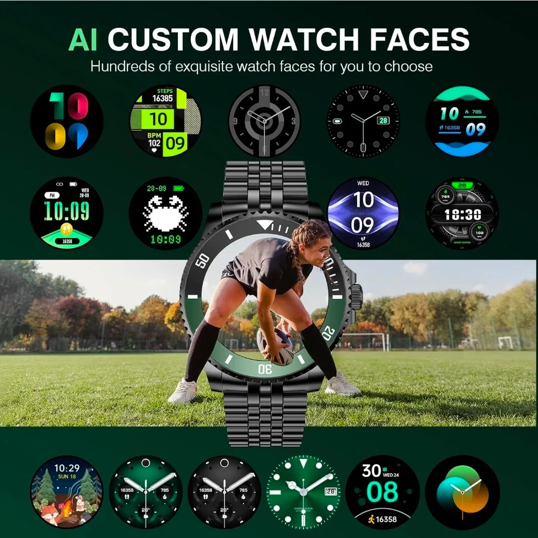 Smart Watch - Black & Green image indicator(5)
