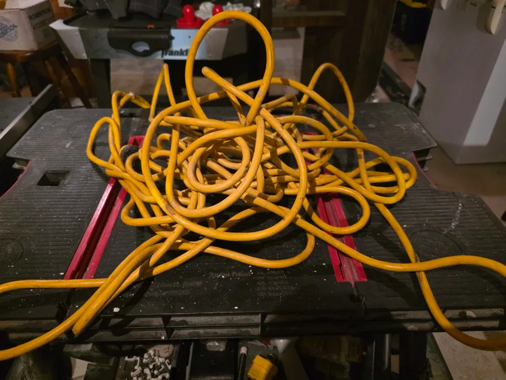 Yellow Extension Cord 100 feet