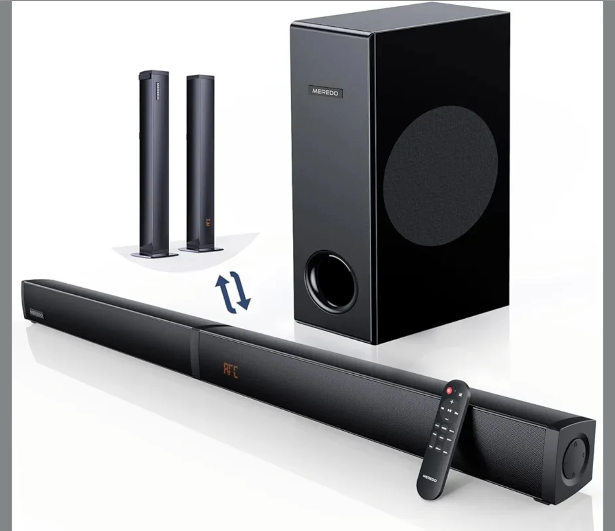 Meredo 2.1 Channel Soundbar with Subwoofer