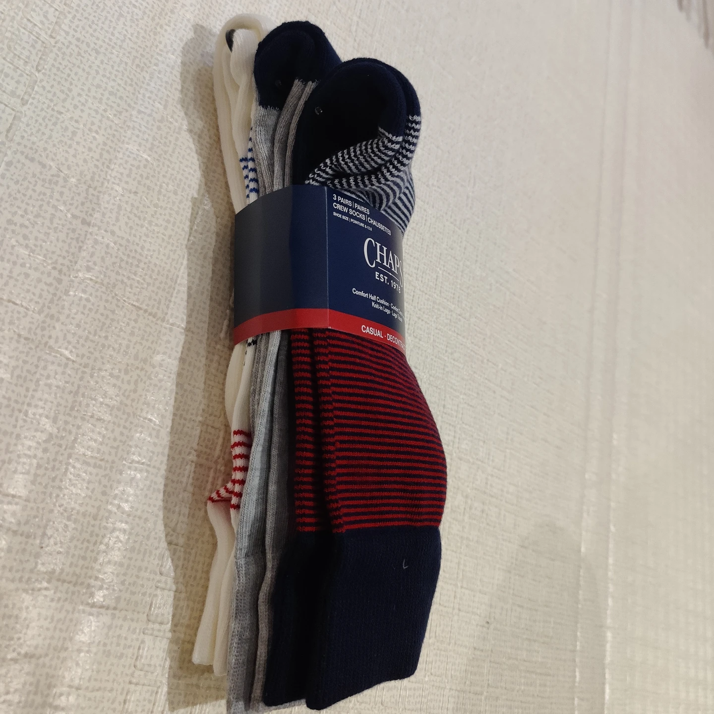 New Chaps 3-Pair Socks, Size 10-13 - photo 2