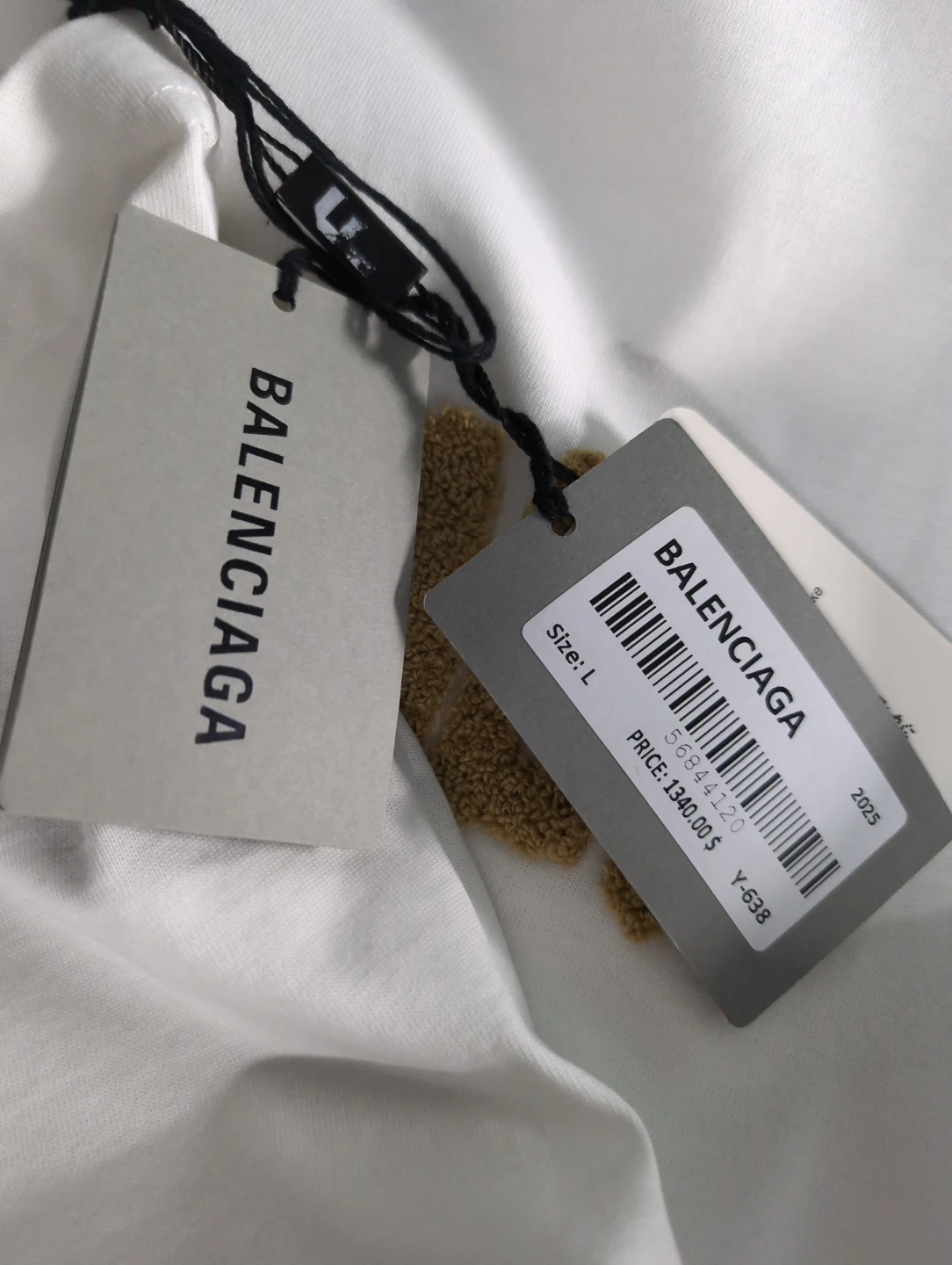Balenciaga White T-Shirt - Size L - New with Tags! - photo 5