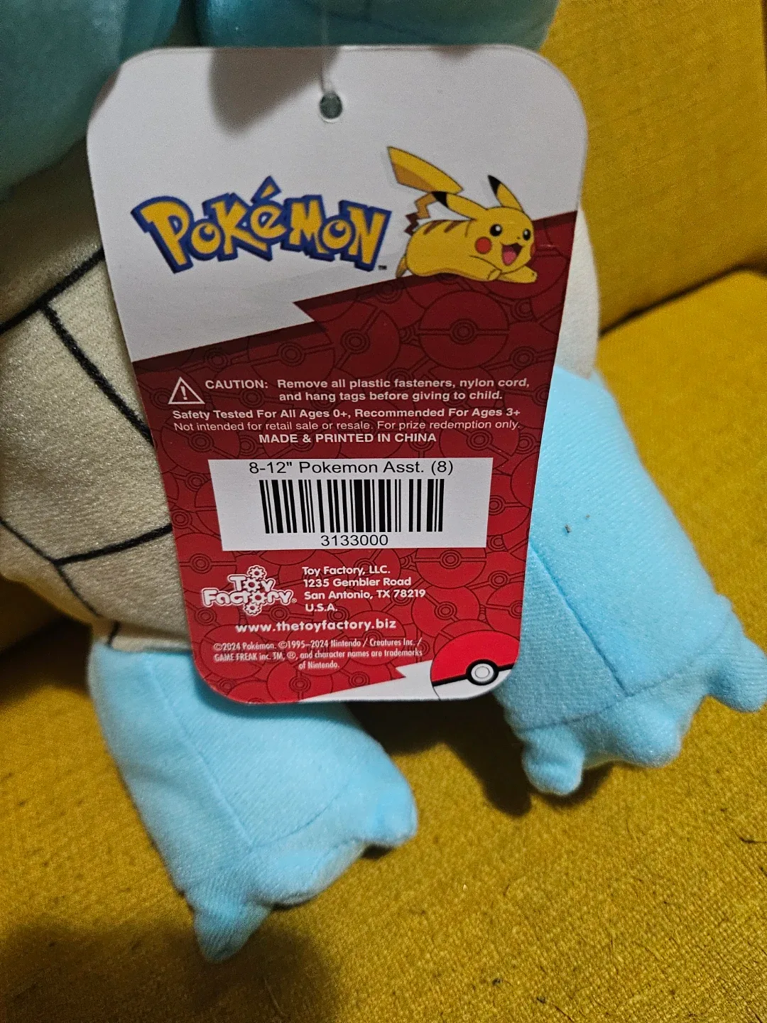 New Pokemon Squirtle Plush image indicator(2)