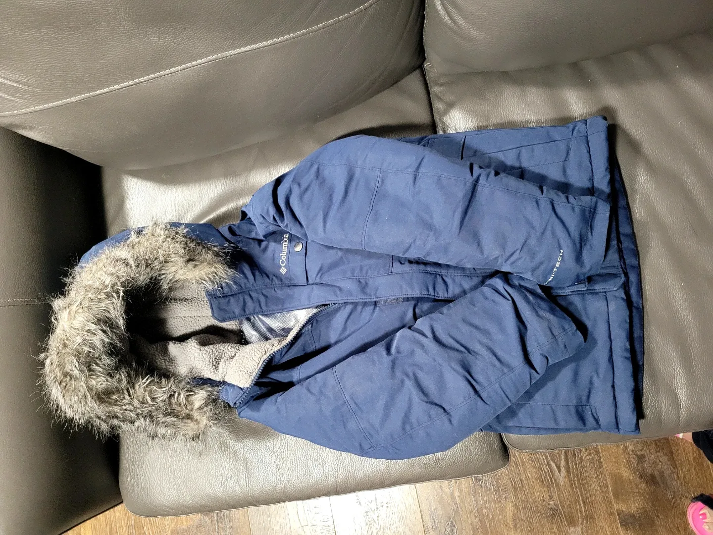 Kids Columbia Blue Winter Jacket - Size S image indicator(2)