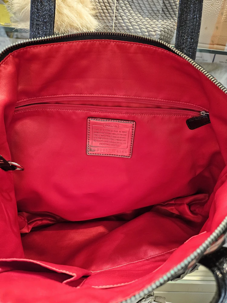 Coach Plaid Tote Bag - photo 2