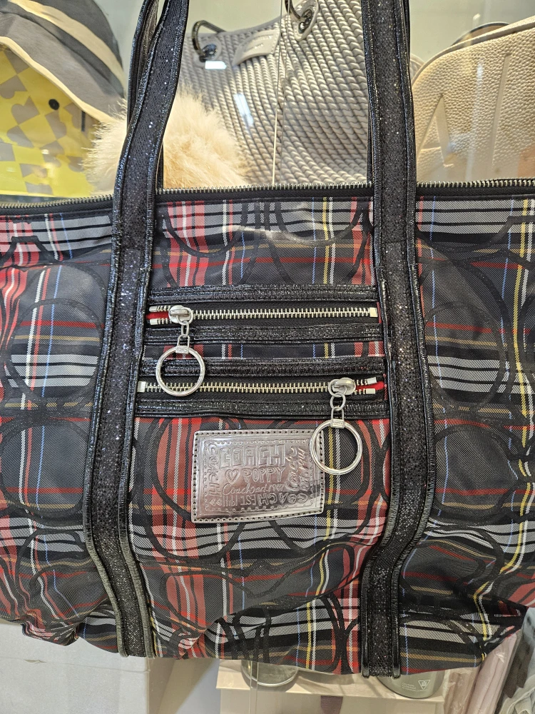 Coach Plaid Tote Bag - photo 3
