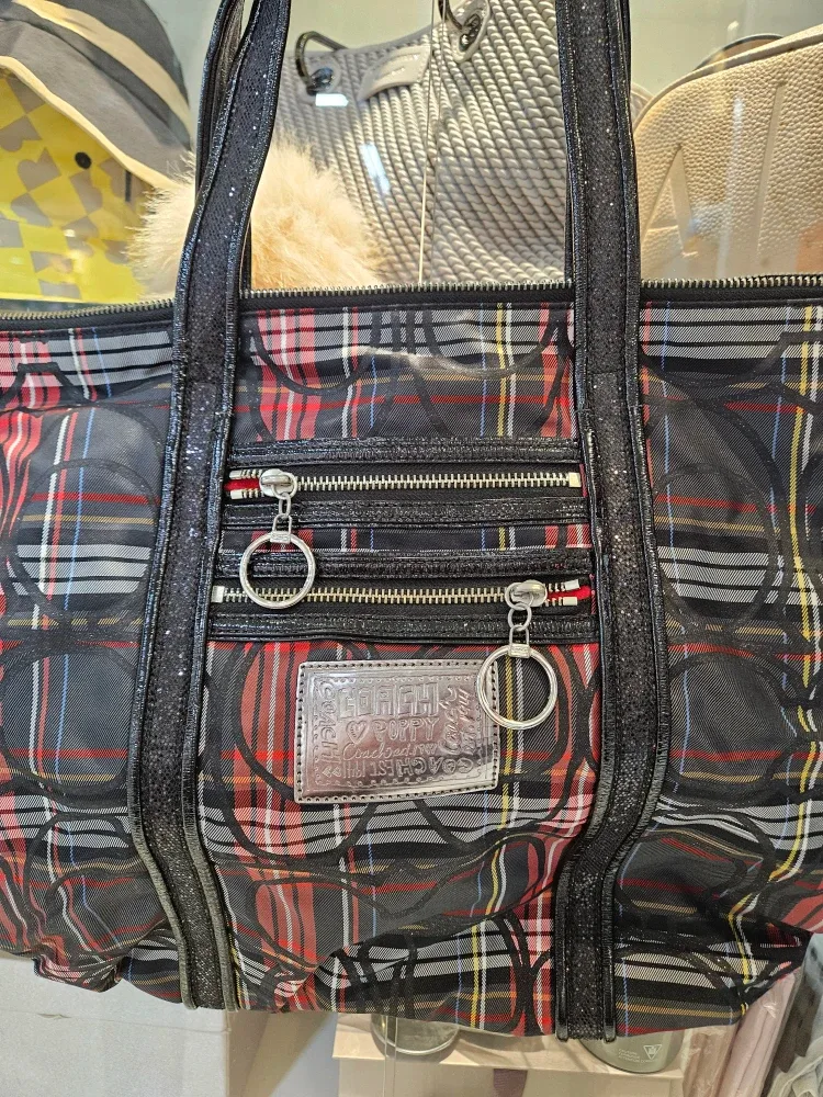 Coach Plaid Tote Bag image indicator(3)