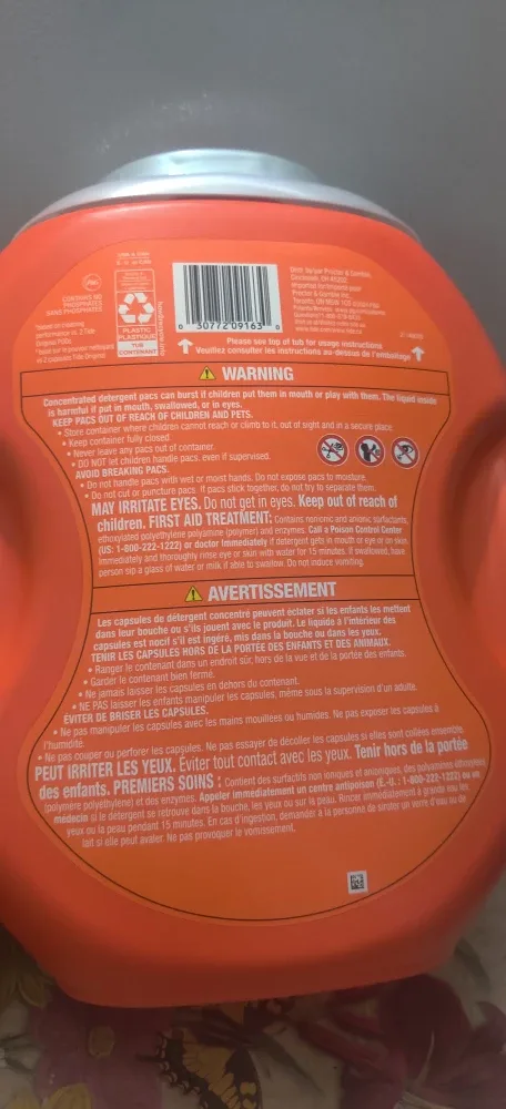 Tide Power Pods Hygienic Clean 45 XL pacs image indicator(4)