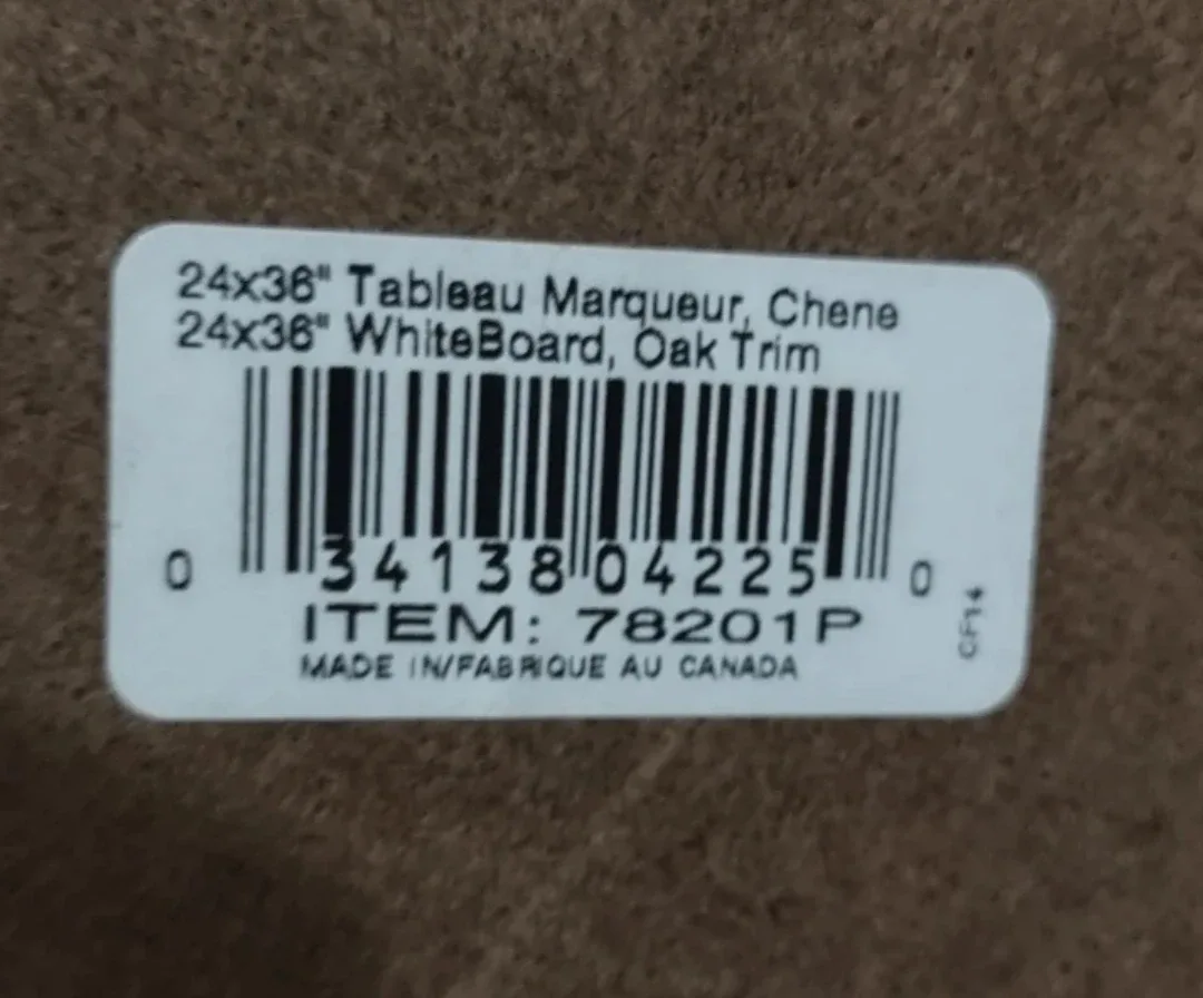 (BiG SIZE) Whiteboard 36 x 24 " with Oak Trim (Made in Canada) image indicator(3)