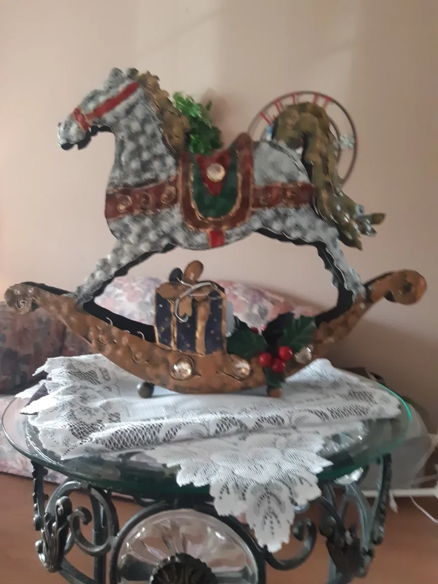 Decorative Metal Rocking Horse