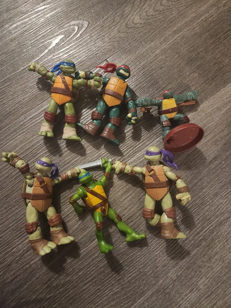 Teenage Mutant Ninja Turtles Action Figures - Set of 5