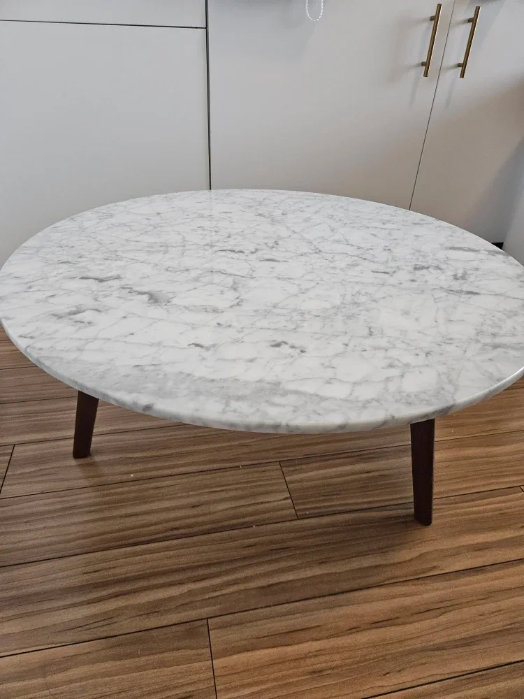 Article 31.5" Marble Round Coffee Table