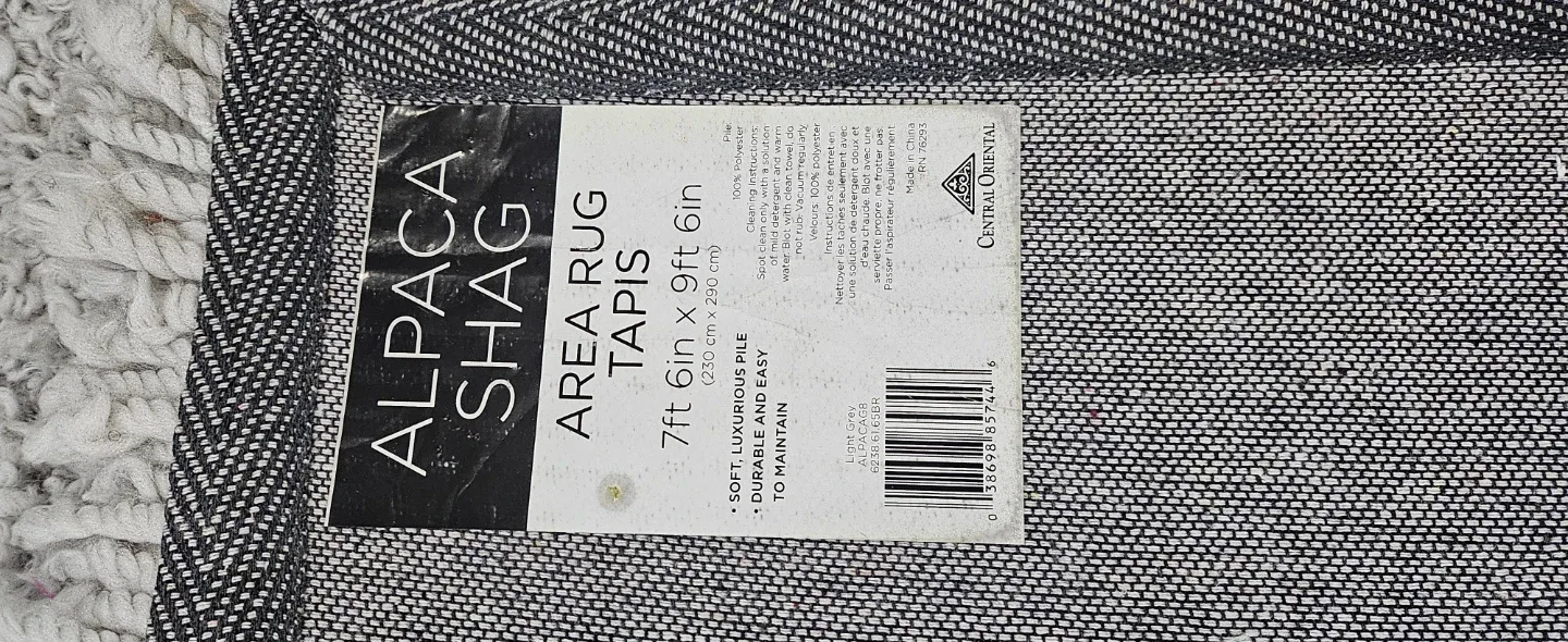 Central Oriental Alpaca Shag Area Rug 7ft x 9ft image indicator(3)