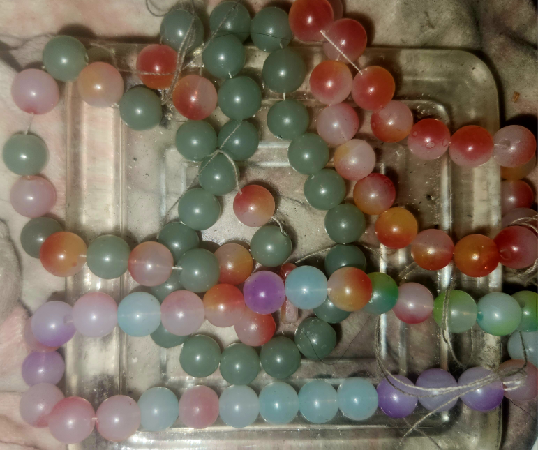 Colorful Bead Strands for Crafting