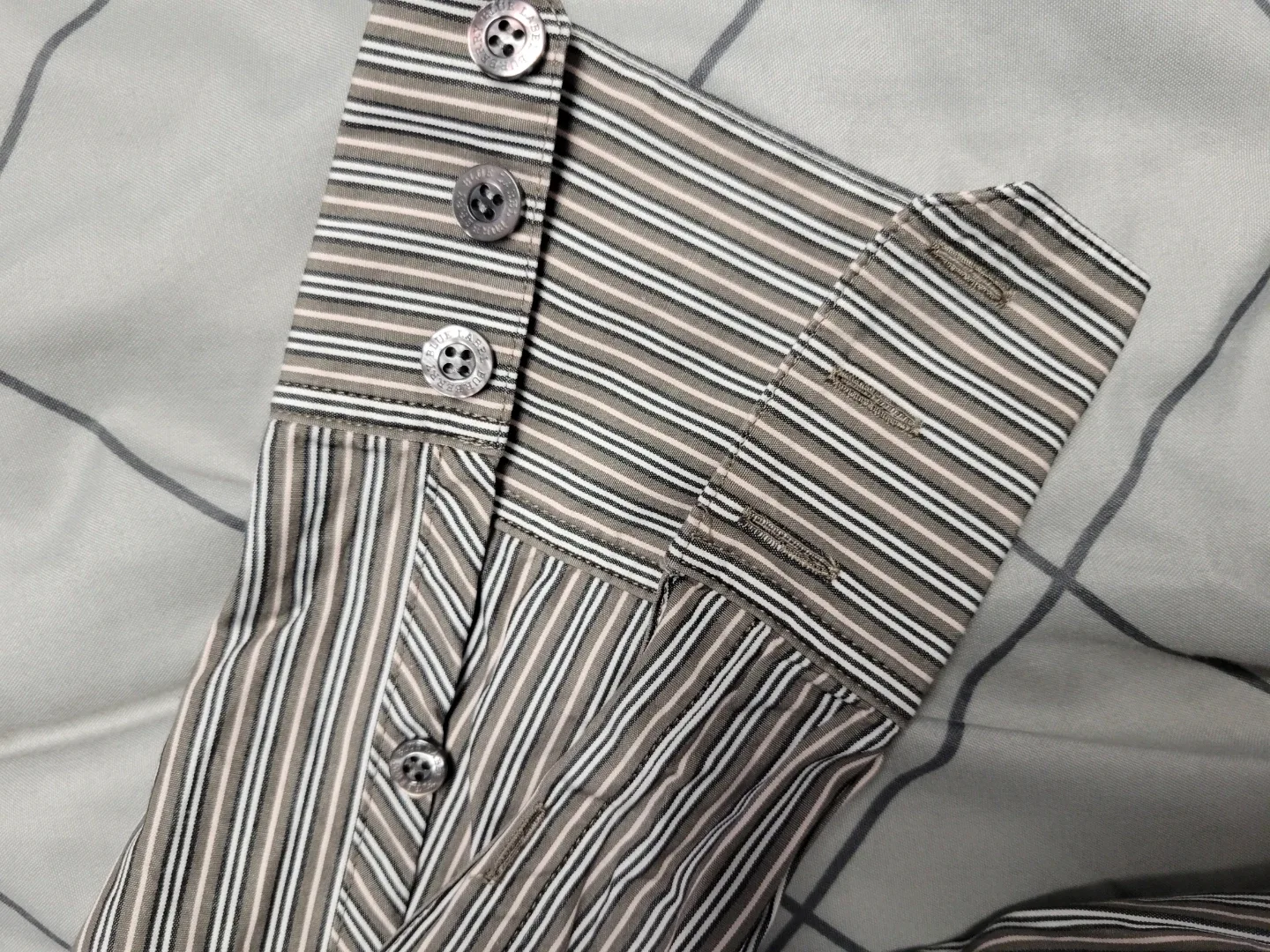 Burberry Blue Label Striped Button-Up Shirt - Size 38 image indicator(9)