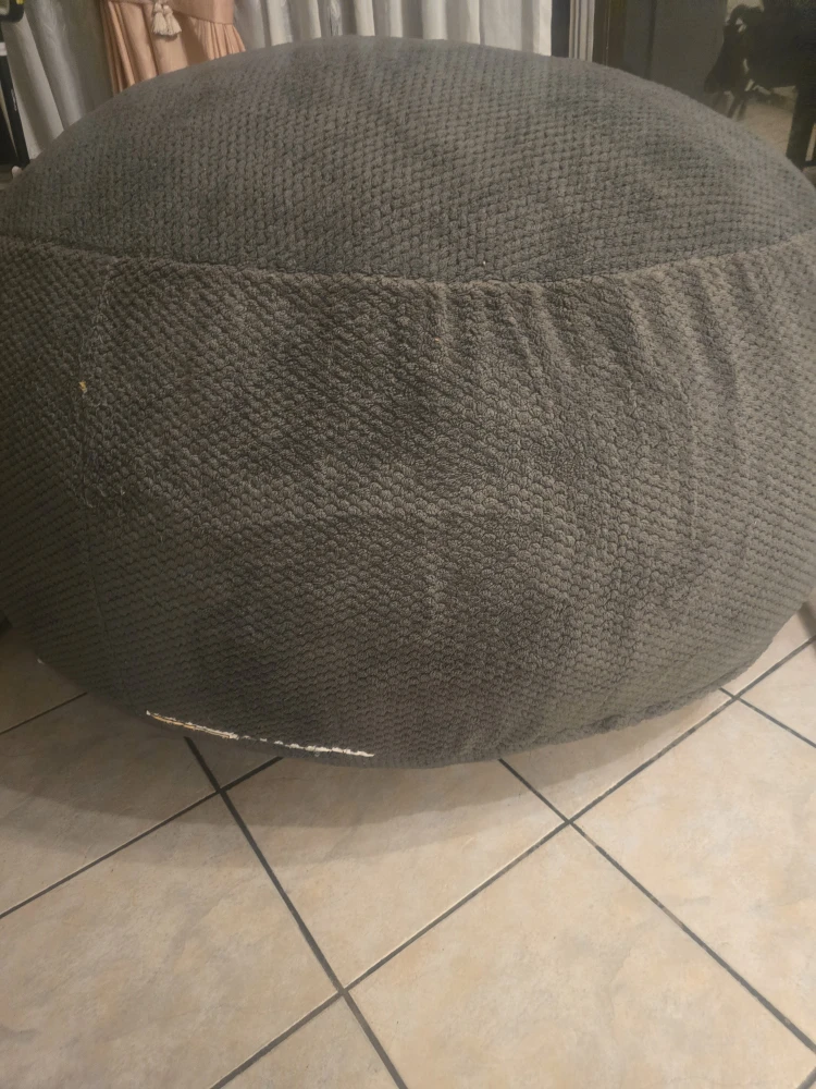 Large Grey Bean Bag Chair - photo 2
