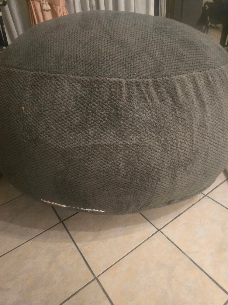Large Grey Bean Bag Chair image indicator(2)