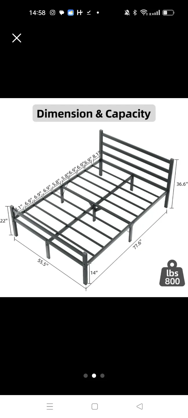 Metal Bed Frame - Full Size image indicator(3)
