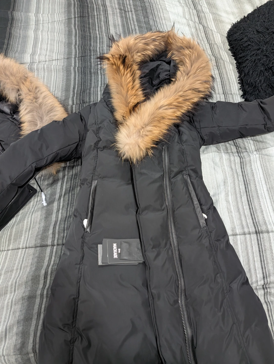 Mackage Black Down Parka - XS