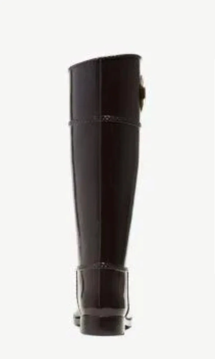 Michael Kors Black Rain Boots - Size 8 image indicator(2)