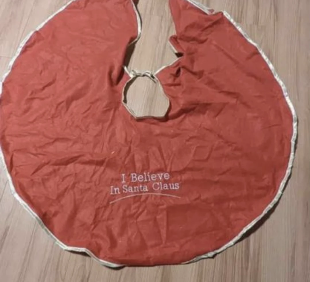 Christmas Tree Skirt - I Believe in Santa Claus
