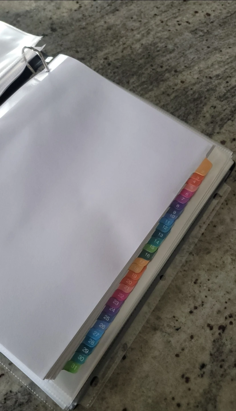 Brand new binder never used and full of inserts and added ones - photo 3
