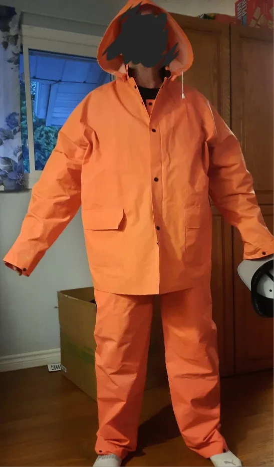 XL Orange Rain Gear Set