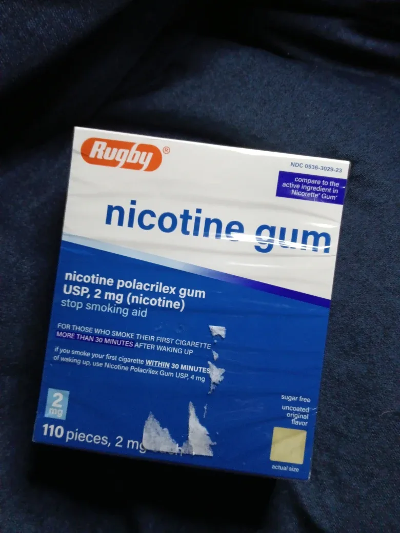Rugby Nicotine Gum USP, 2mg (nicotine) - 110 Pieces