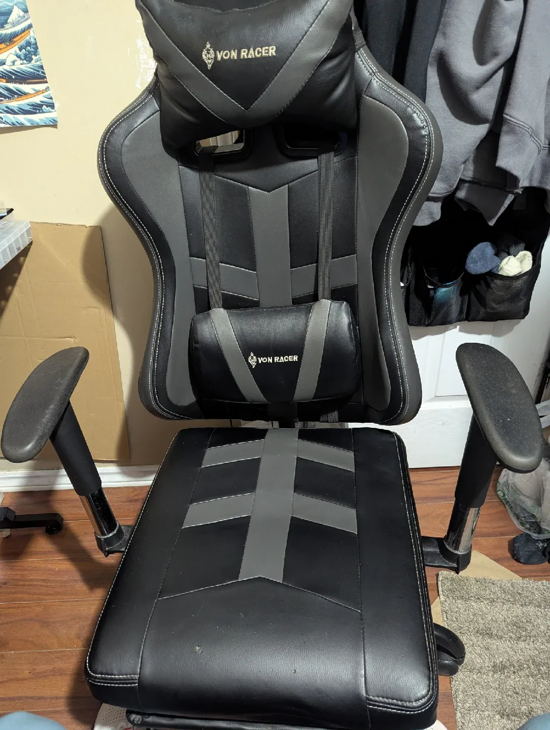 50% OFF VON RACER Gaming Chair Ergonomic PC Lumbar Headrest image indicator(2)