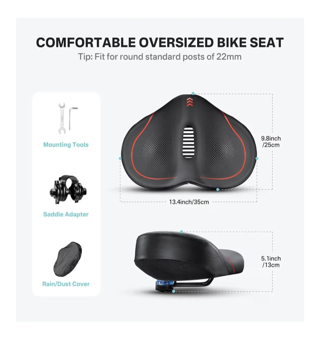 NoseLess Bike Seat Cushion