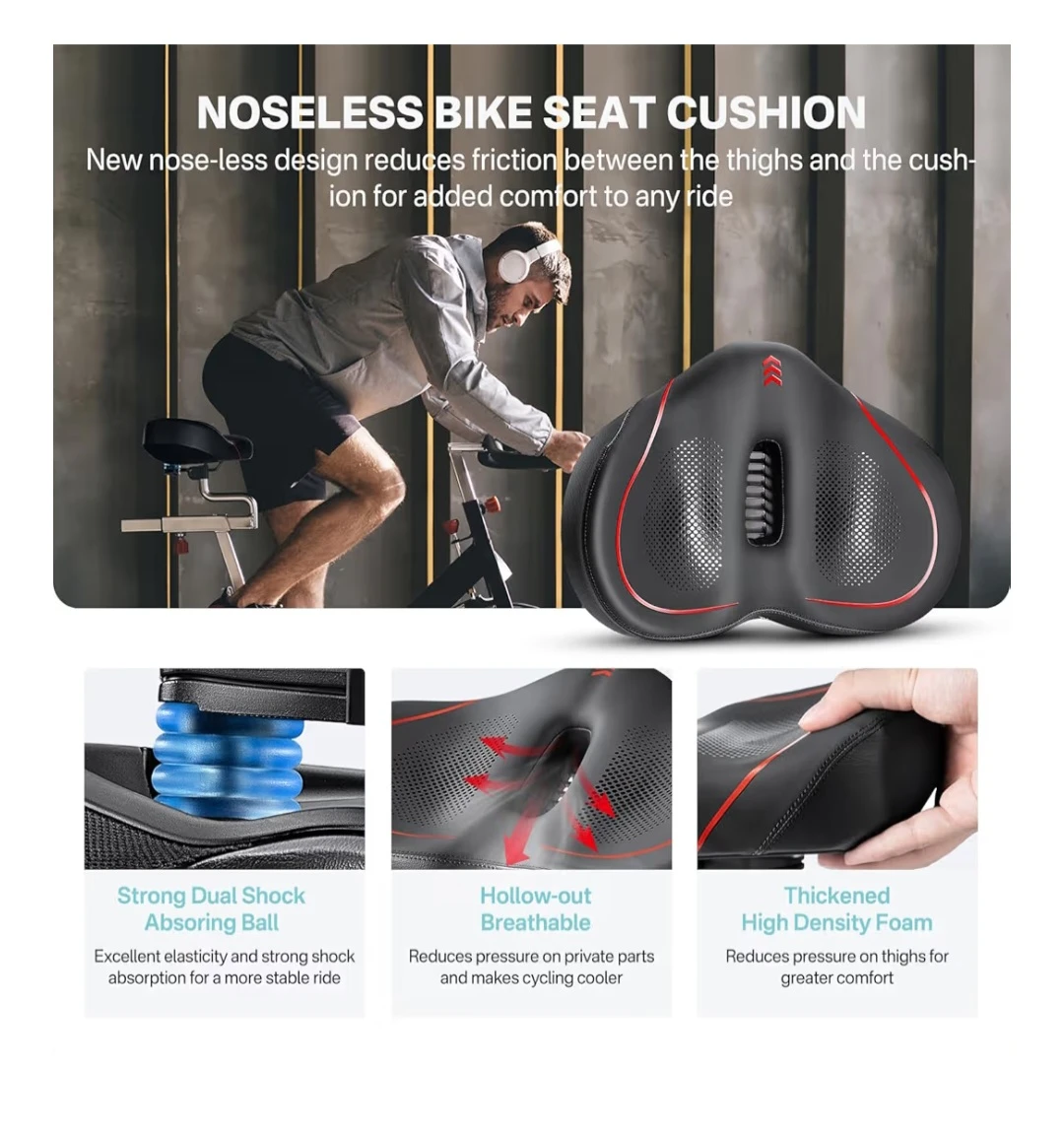 NoseLess Bike Seat Cushion - photo 2